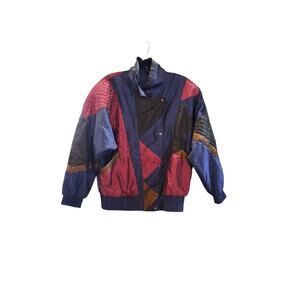 Vintage Women's size M Grungecore Geometric Streetwear Grannycore Track Jacket